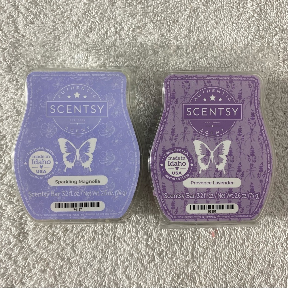 5/$35 Scentsy Sparkling Magnolia & Provence Lavender Wax Bars